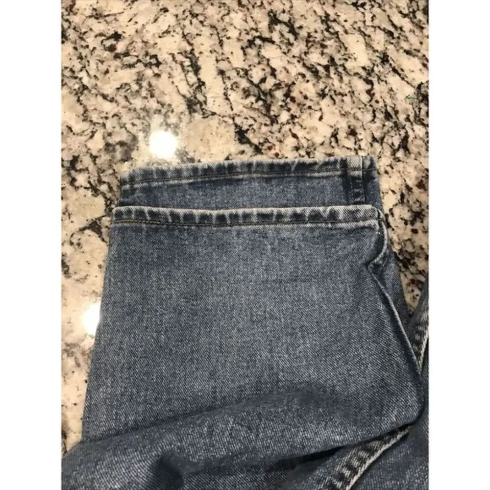 Wrangler Men's Jeans Size 42x31 Blue Denim Straight‎ Leg Light  Wash Rugged Wear - Picture 4 of 9